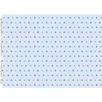 Block and Bear Blue Nursery Wallpaper 297mm x 420mm for 1/12 Scale Dolls House