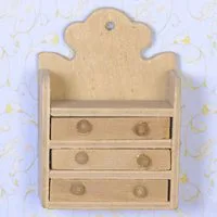 Unvarnished Wall Shelves for 12th Scale Dolls House