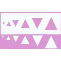 Cakecraft Triangle Stencils