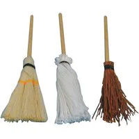 Assorted Broomsticks x 3 for 12th Scale Dolls House