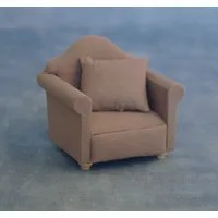 Grey Armchair for 12th Scale Dolls House