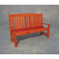 Wooden Garden Bench for 12th Scale Dolls House