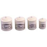 White Storage Jars for 12th Scale Dolls House