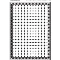 Diamante Black and White Floor/ Wall Tiles Card for 12th Scale Dolls House