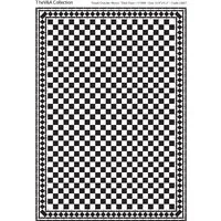 Chequered Black and White Floor/ Wall Tiles Card for 12th Scale Dolls House