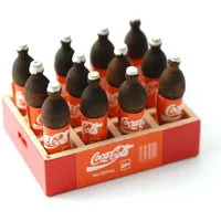 Crate of 12 Coke Bottles for 12th Scale Dolls House