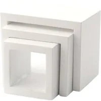 Modern White Nest of Tables for 12th Scale Dolls House