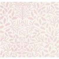 Pink and White Acorn Wallpaper for 12th Scale Dolls House