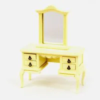 French-style Cream Dressing Table for 12th Scale Dolls House