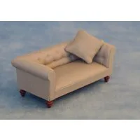 Modern Grey Sofa (2 Seater) for 12th Scale Dolls House