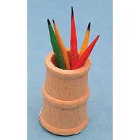 Pencil Pot with Pencils for 12th Scale Dolls House