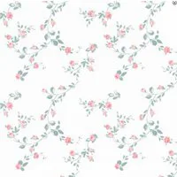 Sissinghurst White Apricot Wallpaper for 12th Scale Dolls House