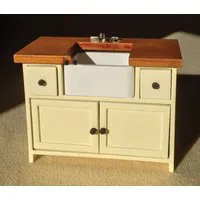 Cream Shaker Style Sink Unit for 12th Scale Dolls House