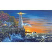 Painting By Numbers Waterside Lighthouse