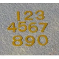 Brass Door Numbers for 12th Scale Dolls House