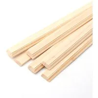 Unvarnished Light Wood Cornice Wood Skirting Board Pack of 6 for 12th Scale Dolls House