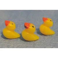 Rubber Ducks x 3 for 12th Scale Dolls House