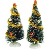 Pack of 2 Decorated Christmas Trees for 12th Scale Dolls House