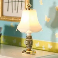 12V White Frosted Lamp for 12th Scale Dolls House