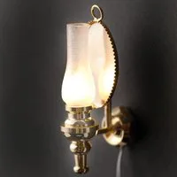 12V Oil Lamp with Sconce for 12th Scale Dolls House