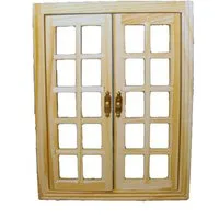 Wooden French Windows for 12th Scale Dolls House