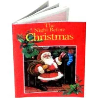 The Night Before Christmas Miniature Book for 12th Scale Dolls House