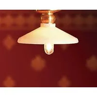 12V Ceiling Light with Coolie Shade for 12th Scale Dolls House