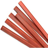 6 Pieces Skirting Board Mahogany Colour 45cm x 1.6cm for 12th Scale Dolls House