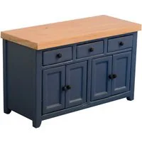 Shaker Style Blue Pine Sideboard for 12th Scale Dolls House