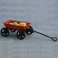 Childs Trolley & Blocks Toy for 12th Scale Dolls House