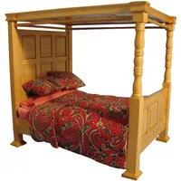 Luxury Four Poster Bed for 12th Scale Dolls House