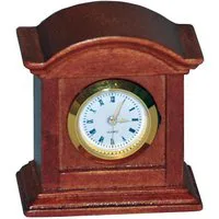 Oak Working Mantle Clock for 12th Scale Dolls House