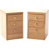 Pair of Modern Bedside Drawers for 12th Scale Dolls House