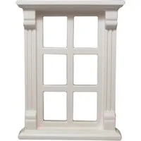 Plastic Six Pane Window for 12th Scale Dolls House