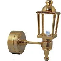 3V LED Gold Coach Lamp for 12th Scale Dolls House