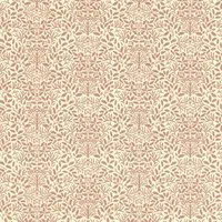 Brown and White Acorn Wallpaper for 12th Scale Dolls House