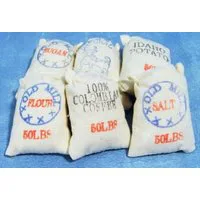 Assorted Sacks x 6 for 12th Scale Dolls House