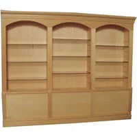 Bare Wood Deluxe Triple Shelves for 12th Scale Dolls House