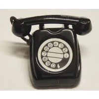 Traditional Black Telephone for 12th Scale Dolls House