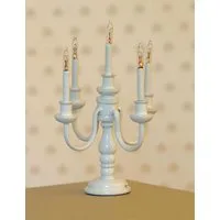 12V White Candelabra for 12th Scale Dolls House