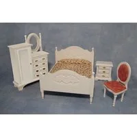 White Bedroom Set for 12th Scale Dolls House