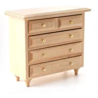 Pine Chest of Drawers for 12th Scale Dolls House