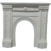 White Fireplace for 12th Scale Dolls House