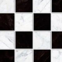 Embossed A3 B&W Chequered Marble Floor for 12th Scale Dolls House