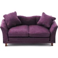 Soft Plum Sofa for 12th Scale Dolls House