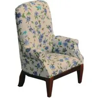 Floral Fireside Chair for 12th Scale Dolls House