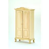 Bare Wood Fancy Wardrobe for 12th Scale Dolls House