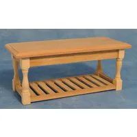 Bare Wood Kitchen Table for 12th Scale Dolls House