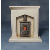 Fire Surround and Woodburner for 12th Scale Dolls House