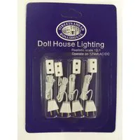 4 x Single Sockets and Flex for 12th Scale Dolls House